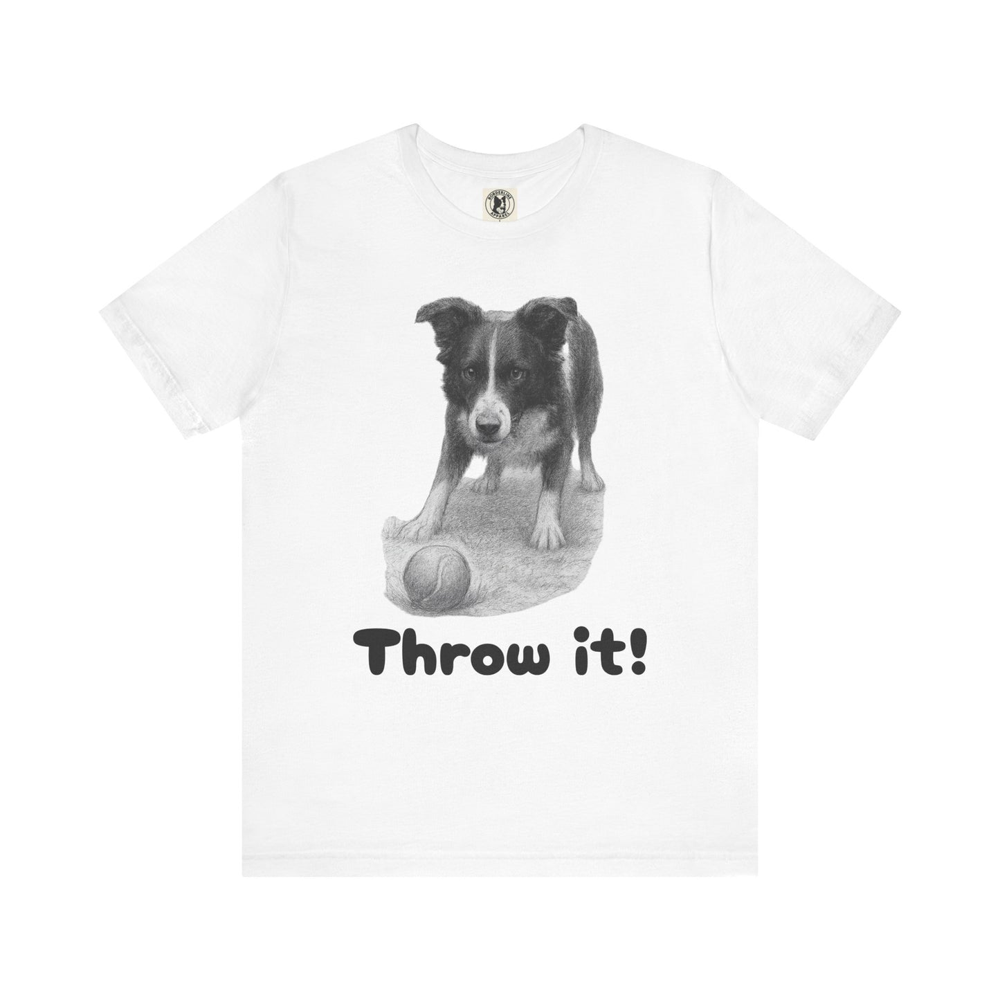 Border Collie Tee - Throw it! - Borderline Apparel