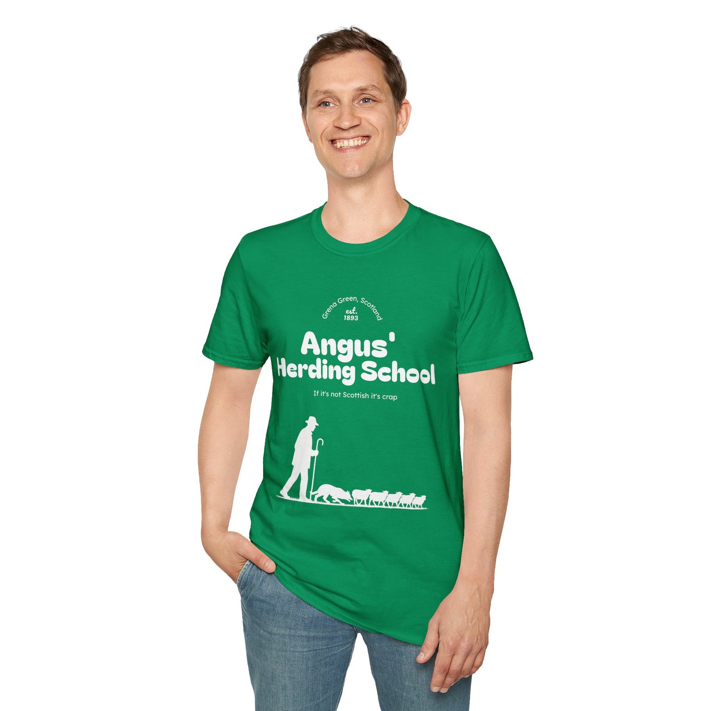 Border Collie - Angus' Herding School T-Shirt - Borderline Apparel