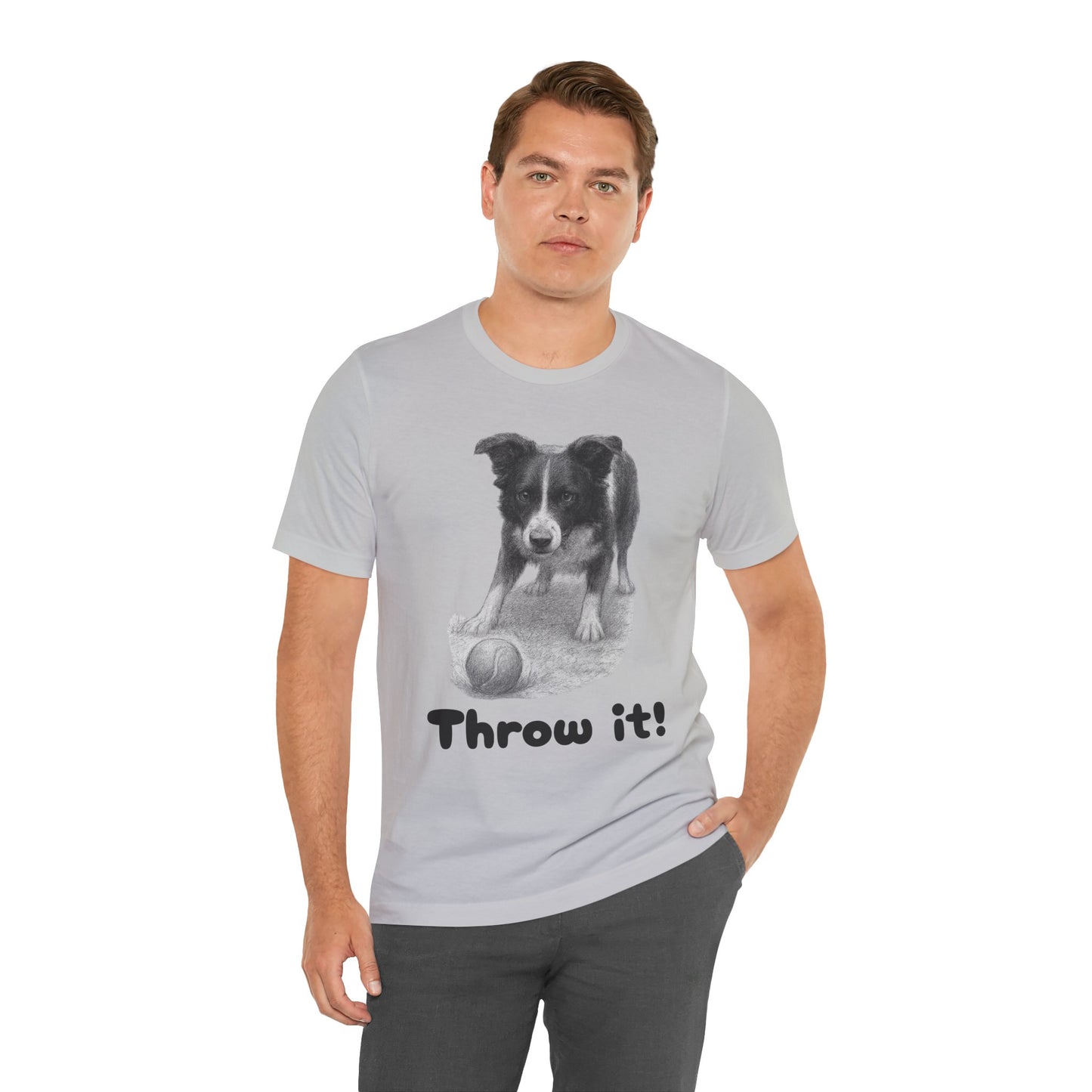 Border Collie Tee - Throw it! - Borderline Apparel