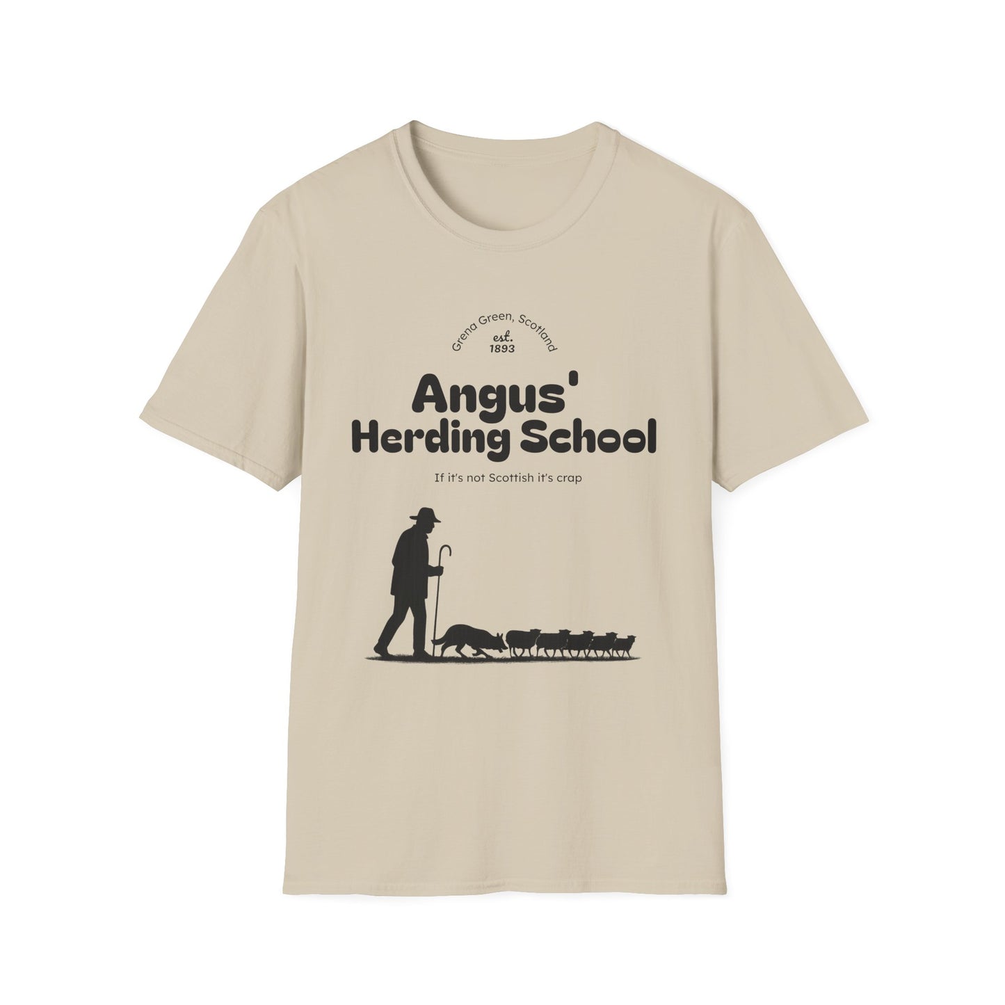 Border Collie - Angus' Herding School T-Shirt - Borderline Apparel