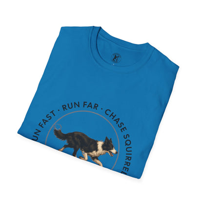 Border Collie Run Club T-Shirt, Softstyle Tee - Borderline Apparel