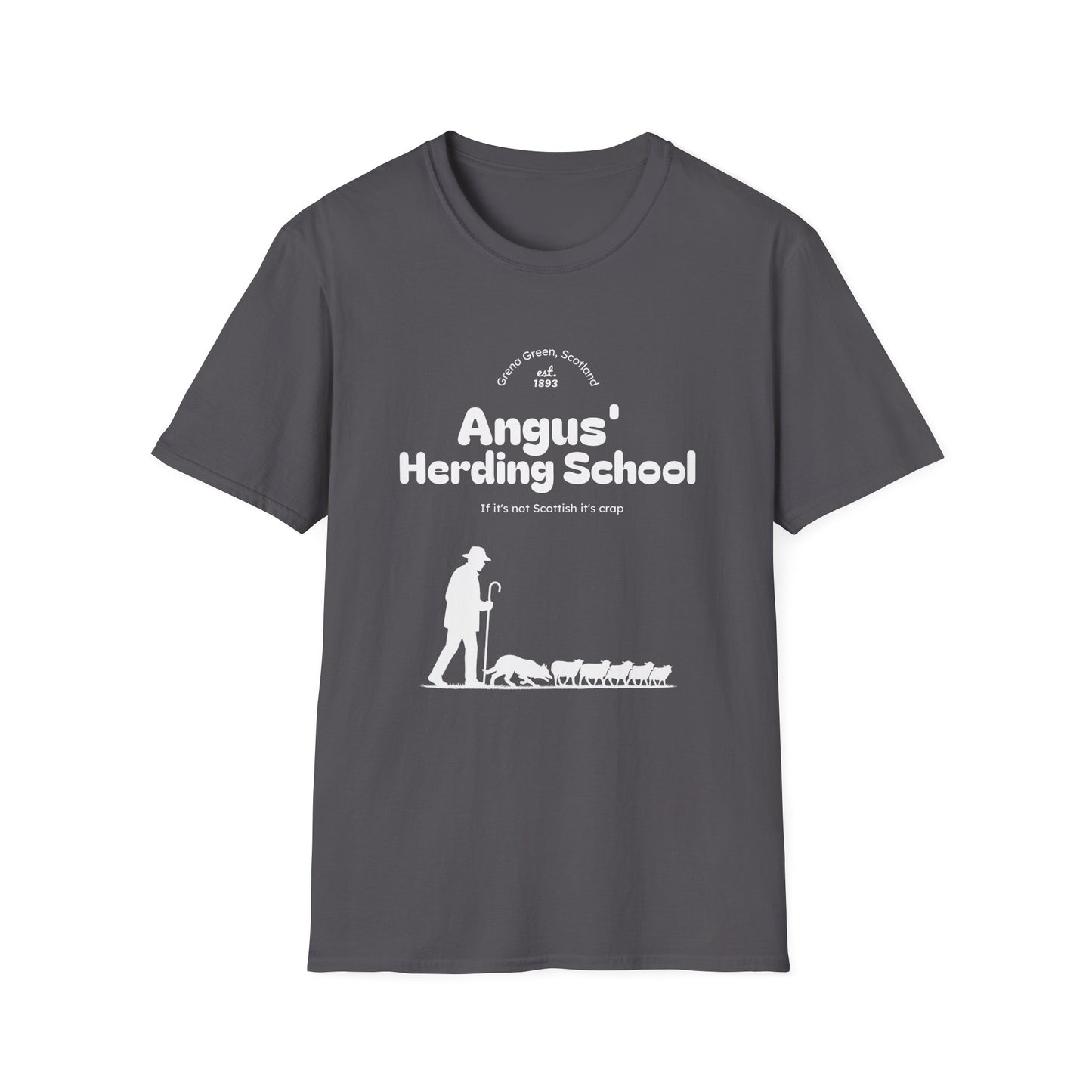 Border Collie - Angus' Herding School T-Shirt - Borderline Apparel