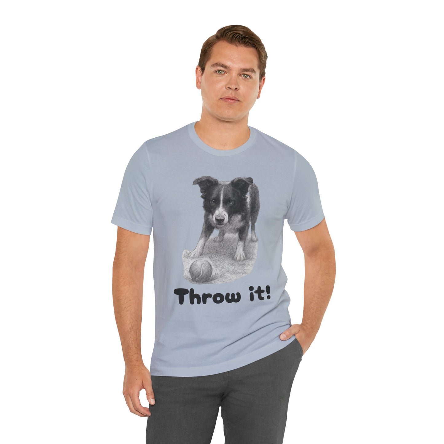 Border Collie Tee - Throw it! - Borderline Apparel