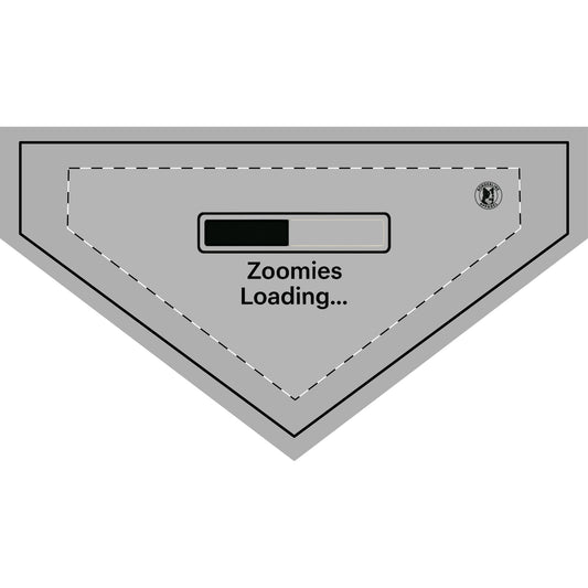 Funny Clip-on Pet Bandana - "Zoomies Loading..."  | Cute Dog Accessory, Pet Gift, Fun Pet Clothing, Doggie Fashion, Holiday Pet Wear