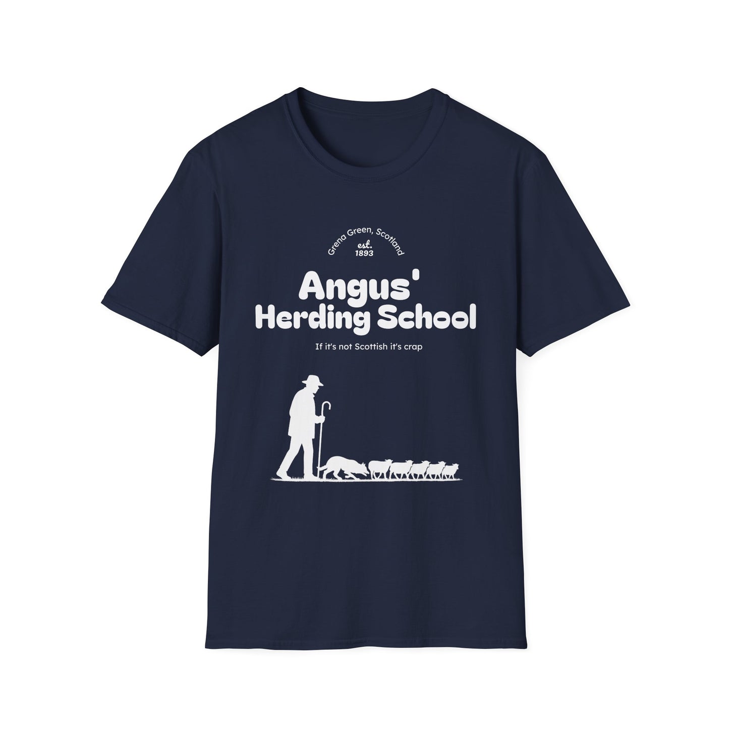 Border Collie - Angus' Herding School T-Shirt - Borderline Apparel
