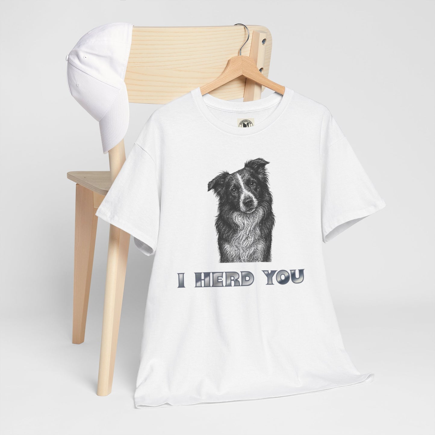 Border Collie Tee - I Herd You! - Borderline Apparel