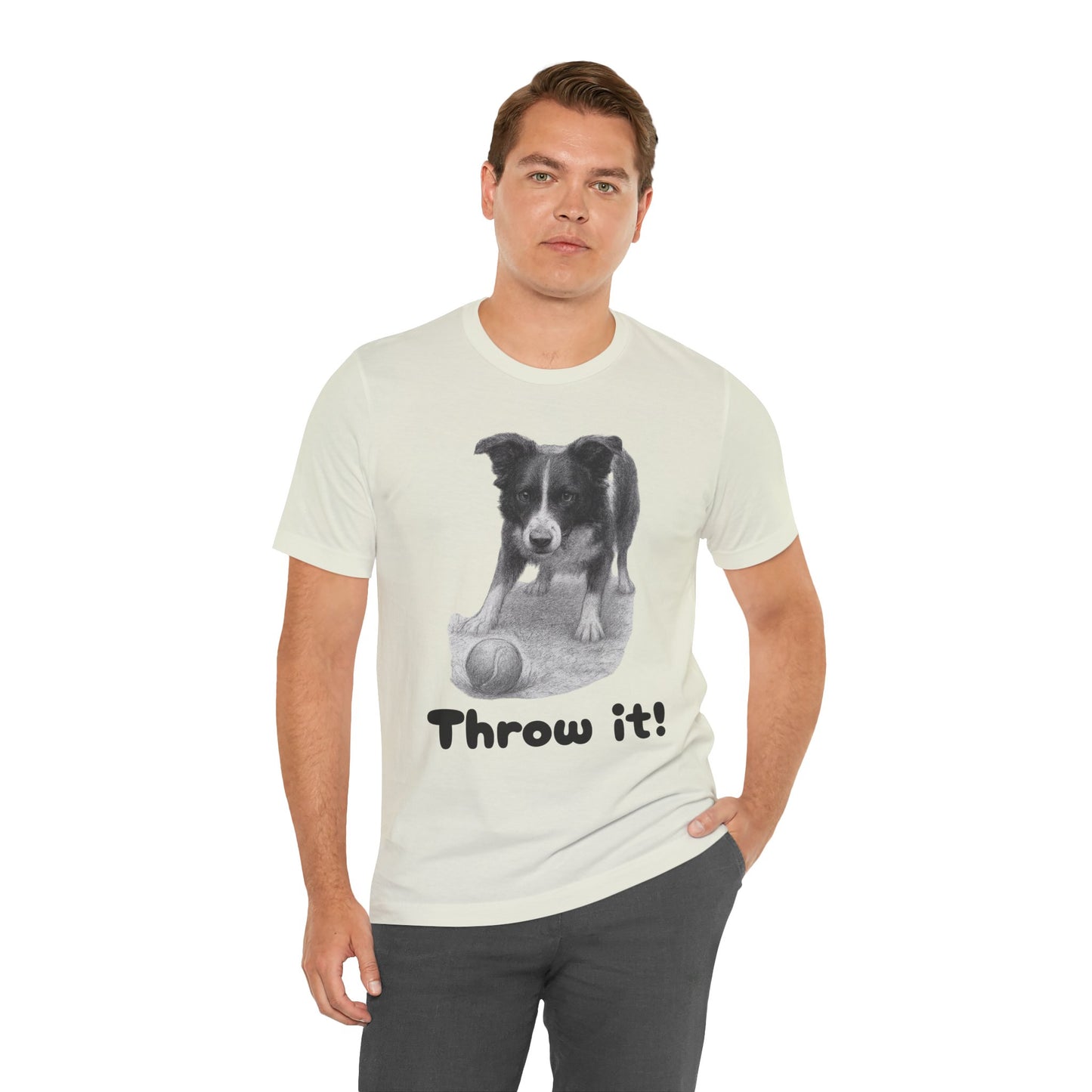 Border Collie Tee - Throw it! - Borderline Apparel
