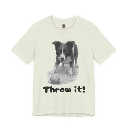 Border Collie Tee - Throw it! - Borderline Apparel
