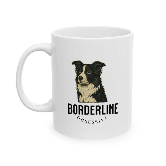 Border Collie Coffee Mug - Obsessive - Borderline Apparel