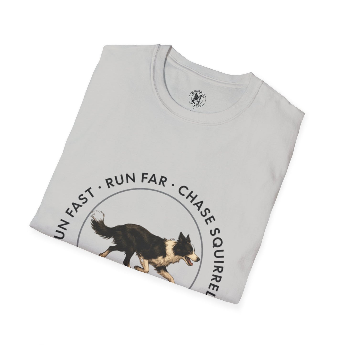 Border Collie Run Club T-Shirt, Softstyle Tee - Borderline Apparel