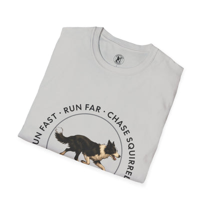 Border Collie Run Club T-Shirt, Softstyle Tee - Borderline Apparel