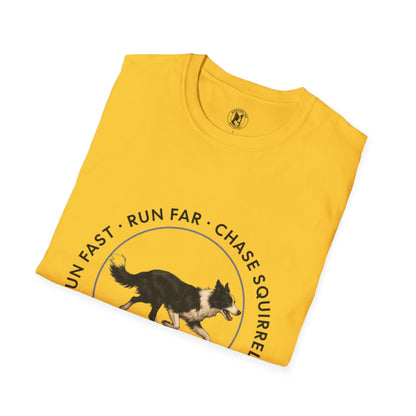 Border Collie Run Club T-Shirt, Softstyle Tee - Borderline Apparel