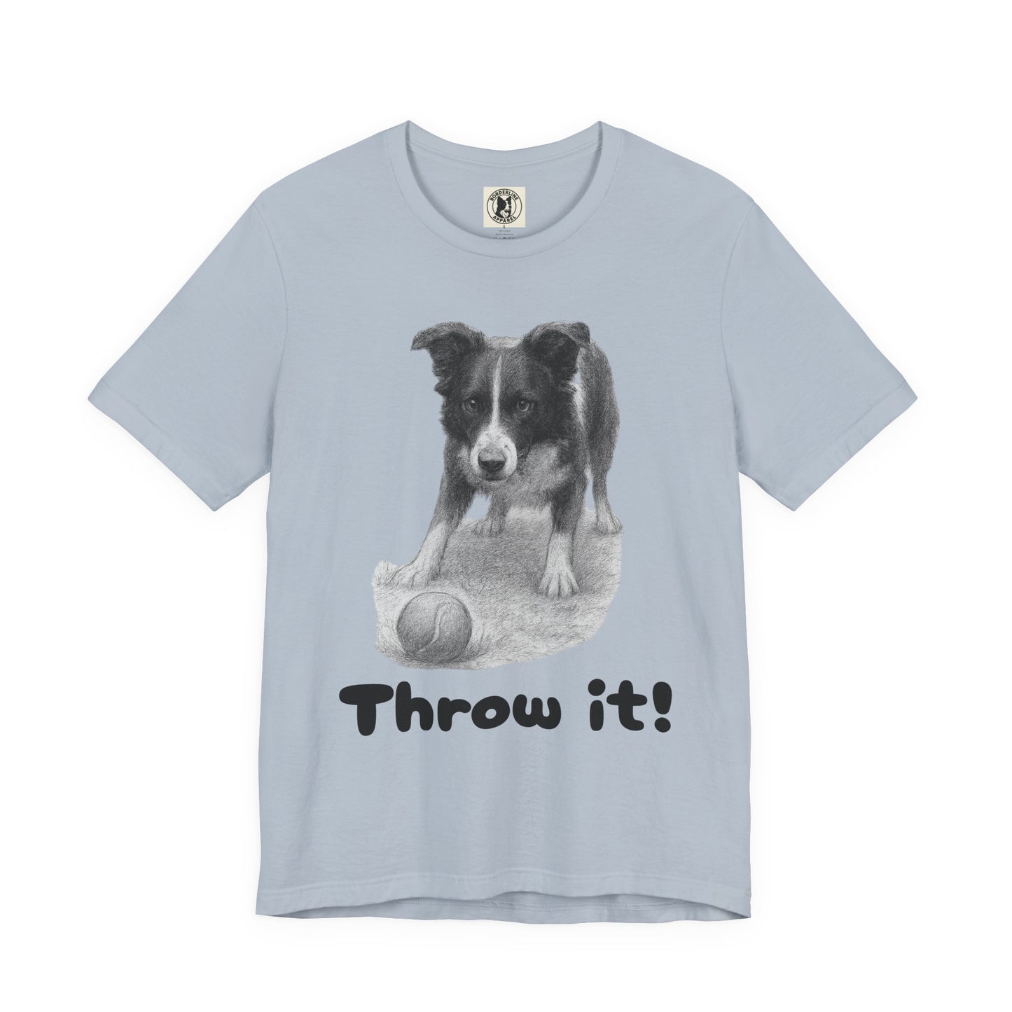 Border Collie Tee - Throw it! - Borderline Apparel