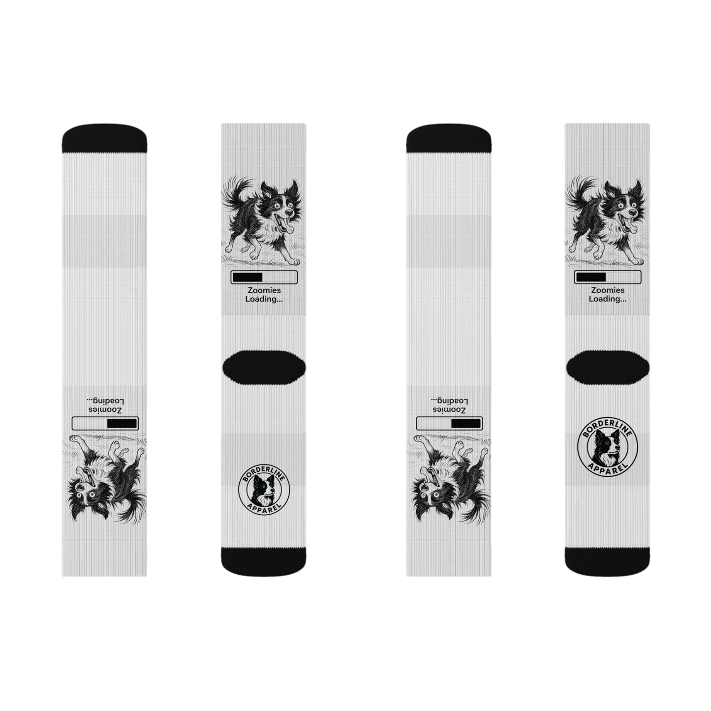 Border Collie Themed Socks - Borderline Apparel