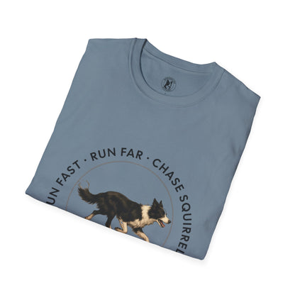 Border Collie Run Club T-Shirt, Softstyle Tee - Borderline Apparel