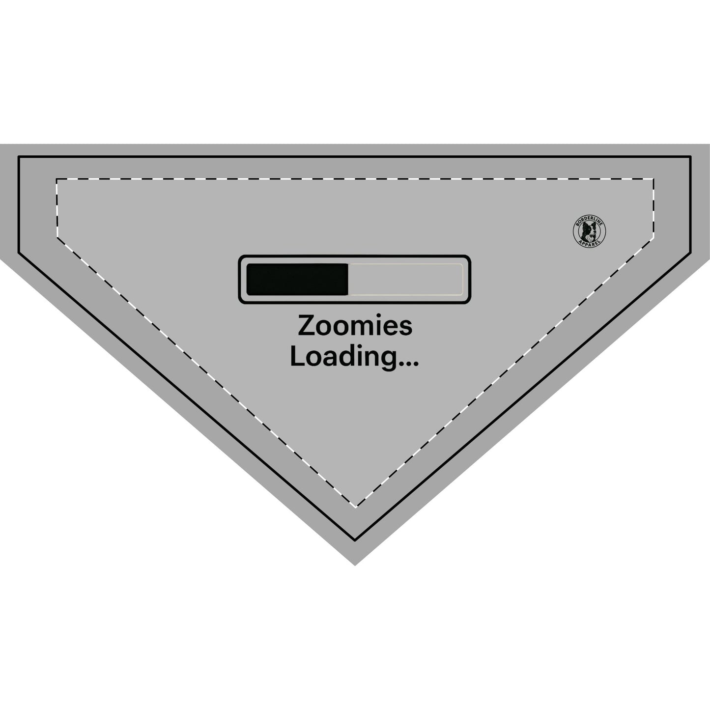 Funny Clip-on Pet Bandana - "Zoomies Loading..."  | Cute Dog Accessory, Pet Gift, Fun Pet Clothing, Doggie Fashion, Holiday Pet Wear