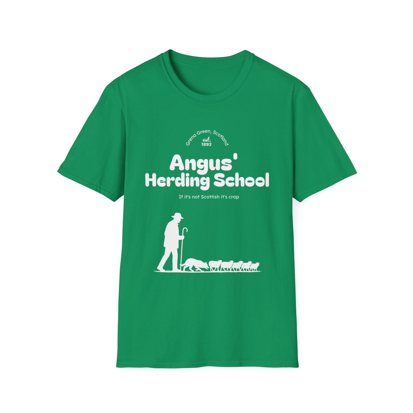 Border Collie - Angus' Herding School T-Shirt - Borderline Apparel