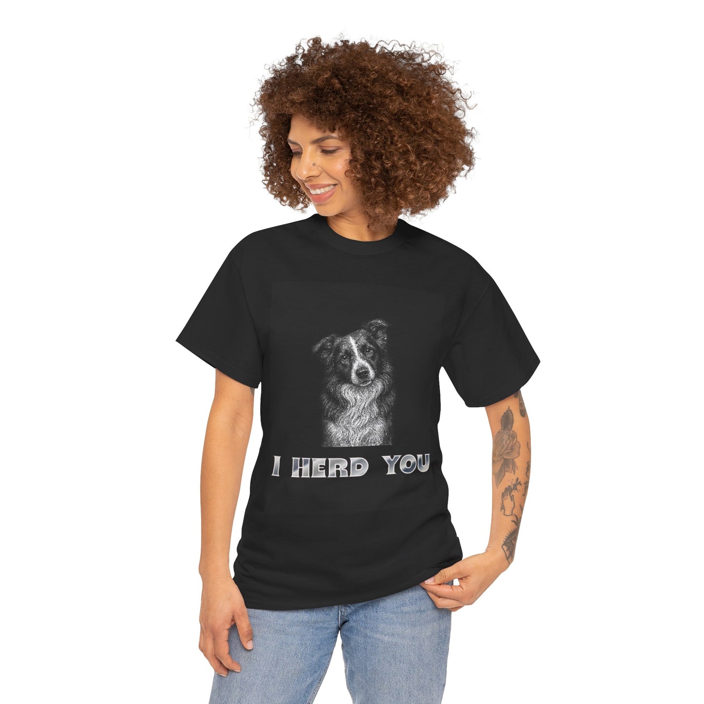 Border Collie Tee - I Herd You! - Borderline Apparel