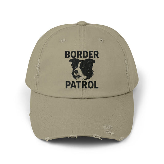 Border Collie - Border Patrol Distressed Cap - Borderline Apparel
