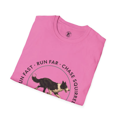 Border Collie Run Club T-Shirt, Softstyle Tee - Borderline Apparel