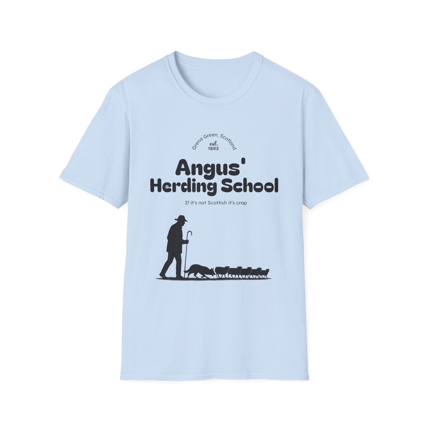 Border Collie - Angus' Herding School T-Shirt - Borderline Apparel