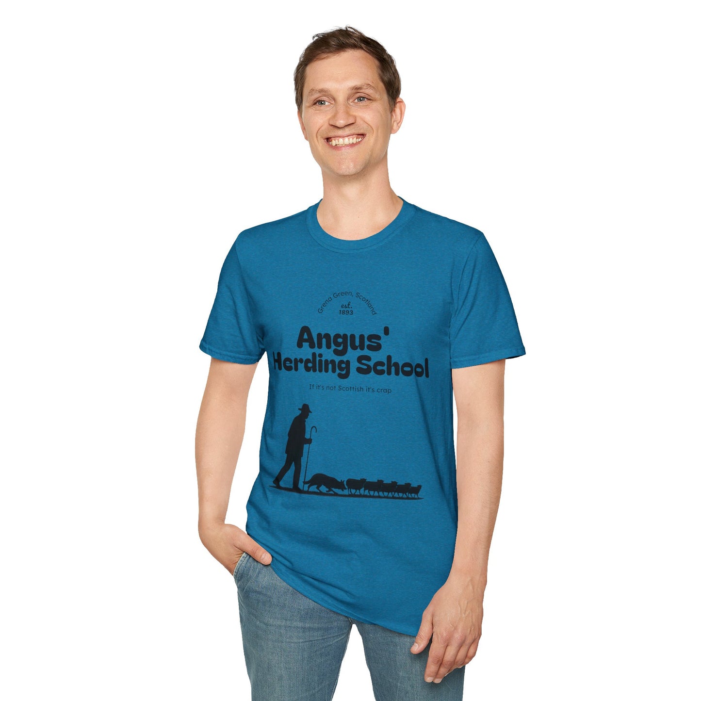 Border Collie - Angus' Herding School T-Shirt - Borderline Apparel