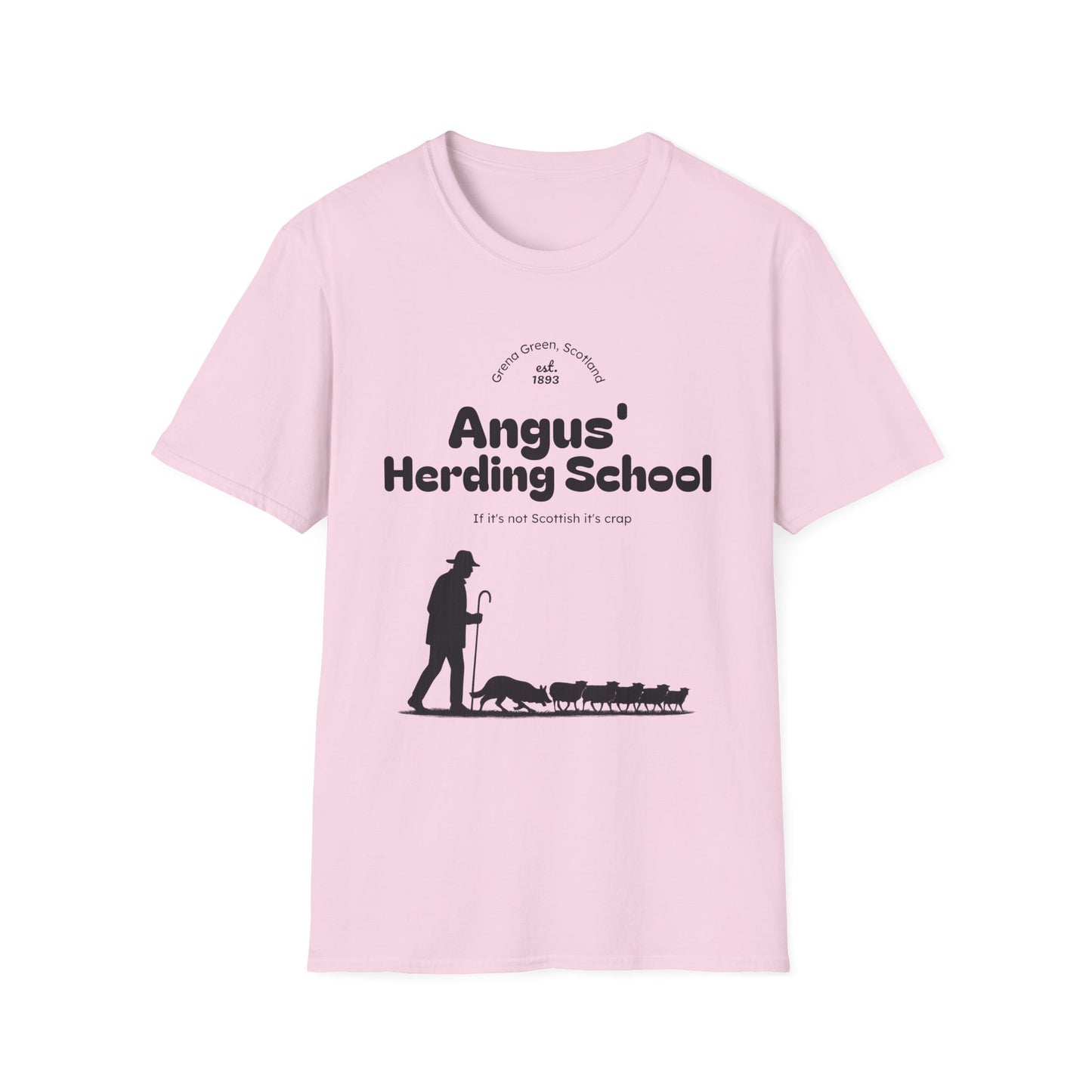 Border Collie - Angus' Herding School T-Shirt - Borderline Apparel