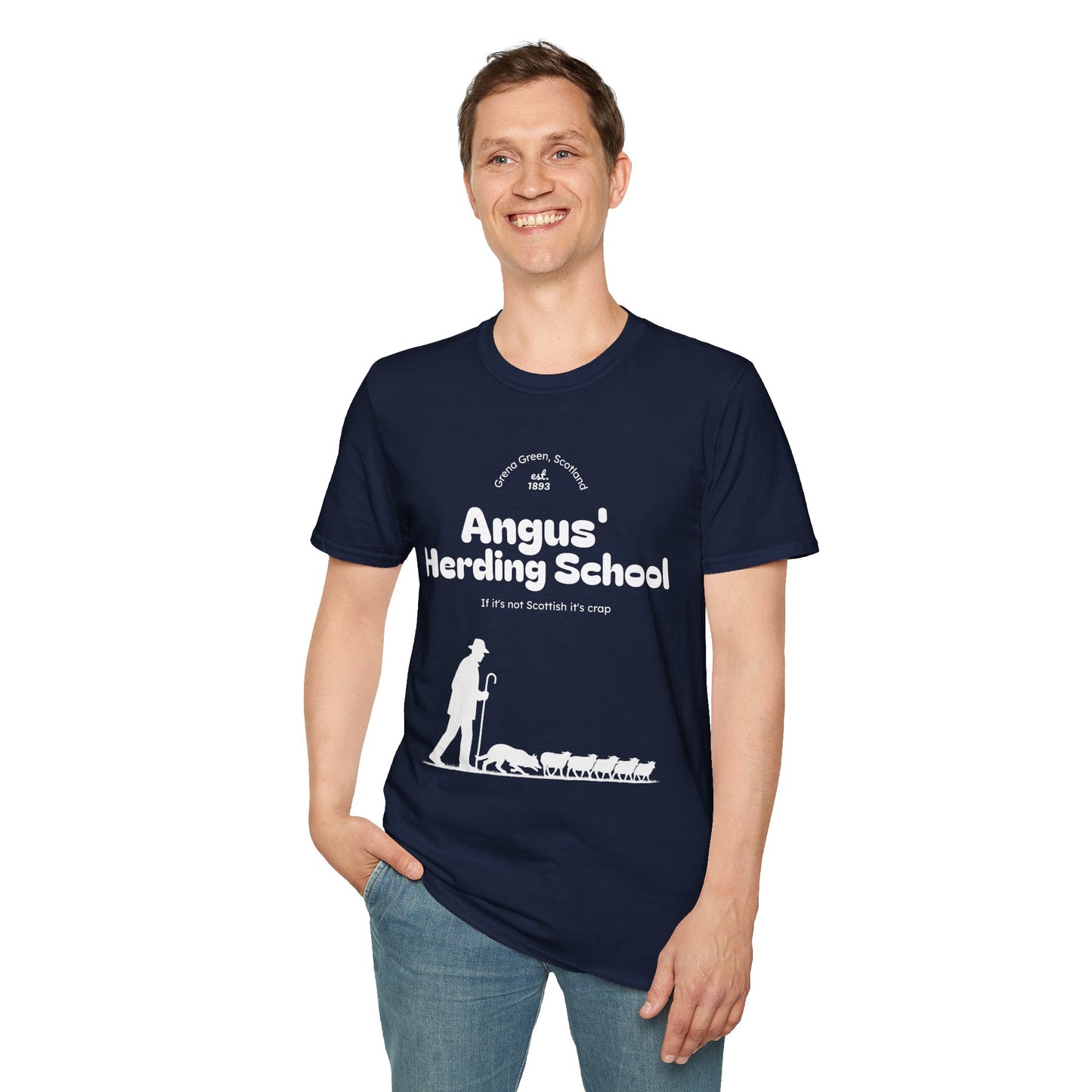 Border Collie - Angus' Herding School T-Shirt - Borderline Apparel